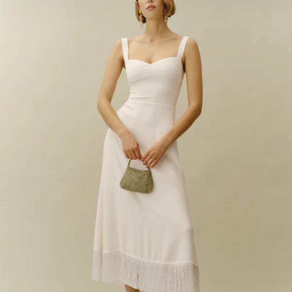 Reformation Sarabeth Dress in Ivory
